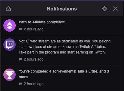 CoachTrix's tweet photo. Thank you everyone for the 60+ viewer stream today and all the awesome interactions with all of you. I finally hit Affiliate and I can't wait to continue streaming in this "New Class of Streamers". #Trixsters #letsgetit https://t.co/Iom6LPzelC