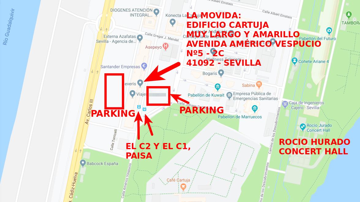 DrupalSevilla's tweet image. Atención amiguis: hemos realizado un croquis orientativo para que os ubiquéis perfectamente y podáis llegar a la actividad de hoy de #drupalsvq #svqtech DRUPALEA.