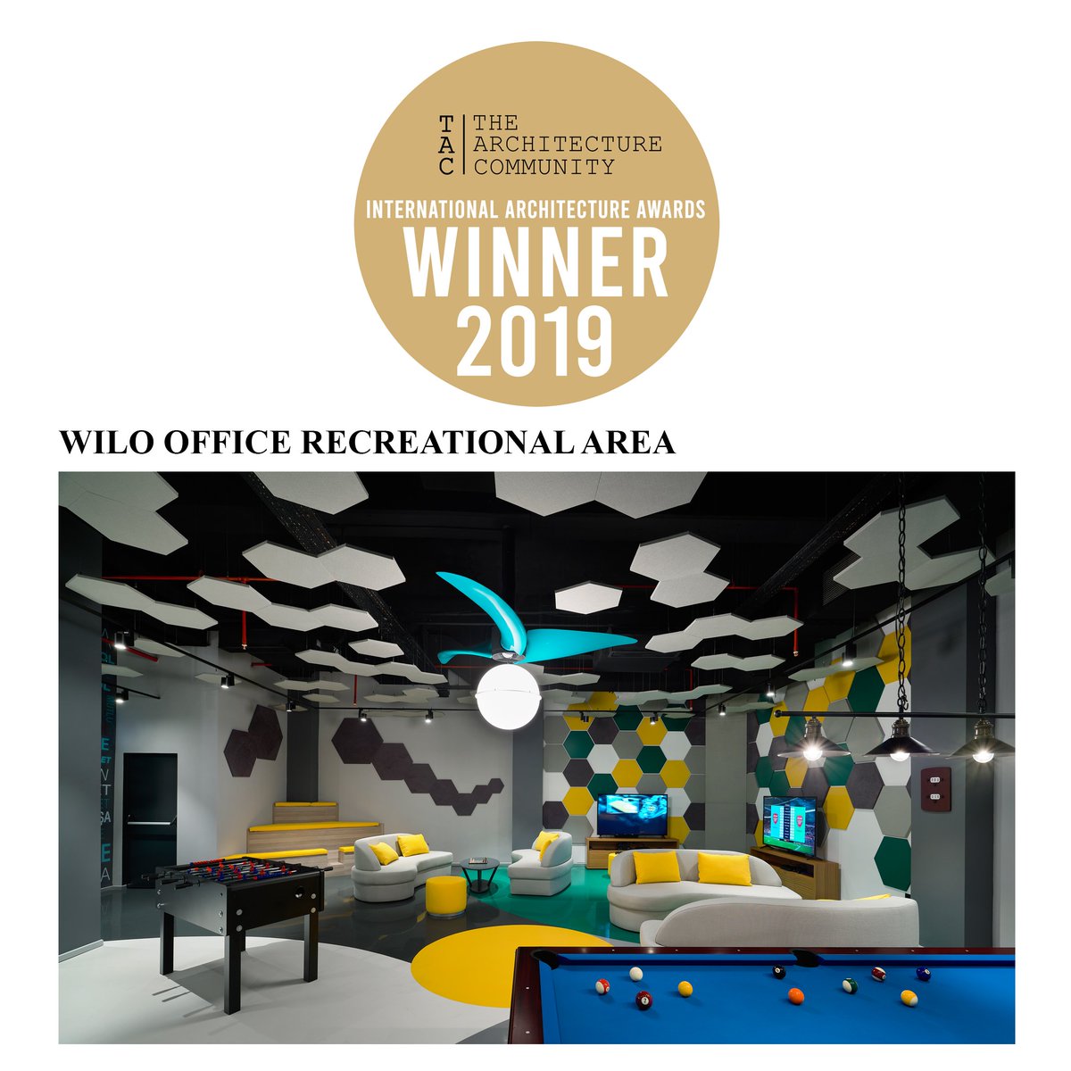 elips_tasarim's tweet image. Wilo Pompa Merkezi ve Dinlenme Alanı, The Architecture Community tarafından organize edilen International Architecture Awards’ta “Corporate Interior” kategorisinde birincilik ödülüne layık görüldü!
#internationalarchitectureawards #architecturecommunity #awards #winner #success