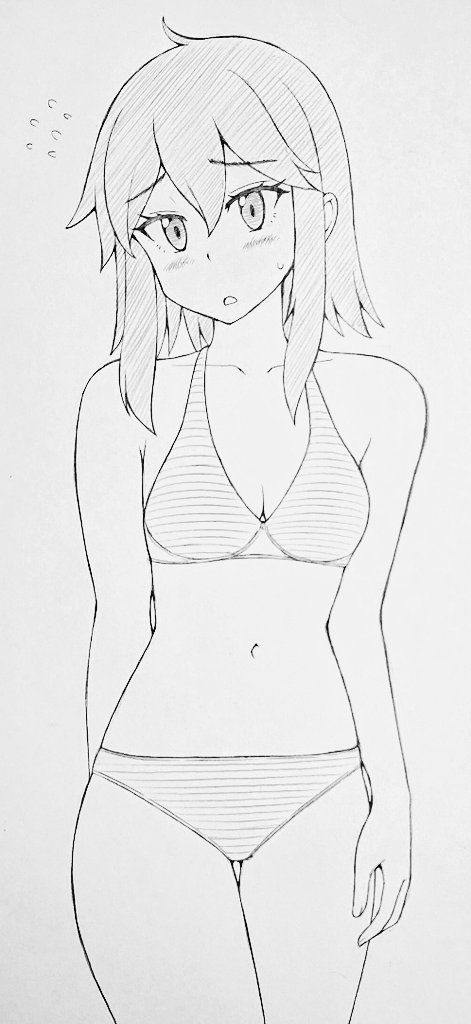 オタ子ちゃんをプールに連れ出したい 