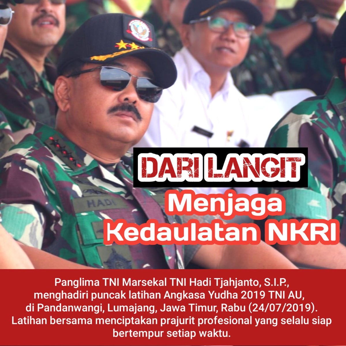 OlavPaul's tweet photo. @jokowi @tjahjantohadi @Puspen_TNI #P5TNI
keringat para tni untuk rakyat.. semangat membara tni demi terjaganya selalu kedaulatan nkri https://t.co/U6B5W0LSo0