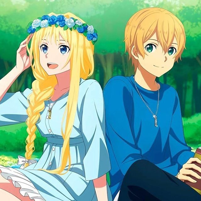 Alice_Fighter's tweet image. Being with @Eugeo_Kun95  Makes me so happy and safe around him I love him so much ^^ 💖