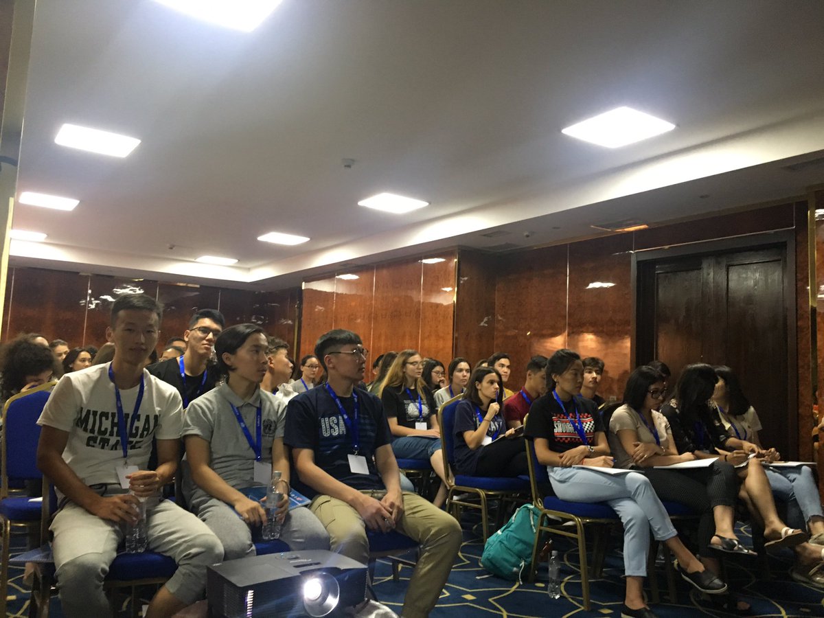 FLEXNorthKZ's tweet photo. 'This is definitely nothing like I have experienced before. A new style of debating, and I feel super excited' shares participant Anel Zhuvanishbayeva'18. https://t.co/ugF1DAF72X