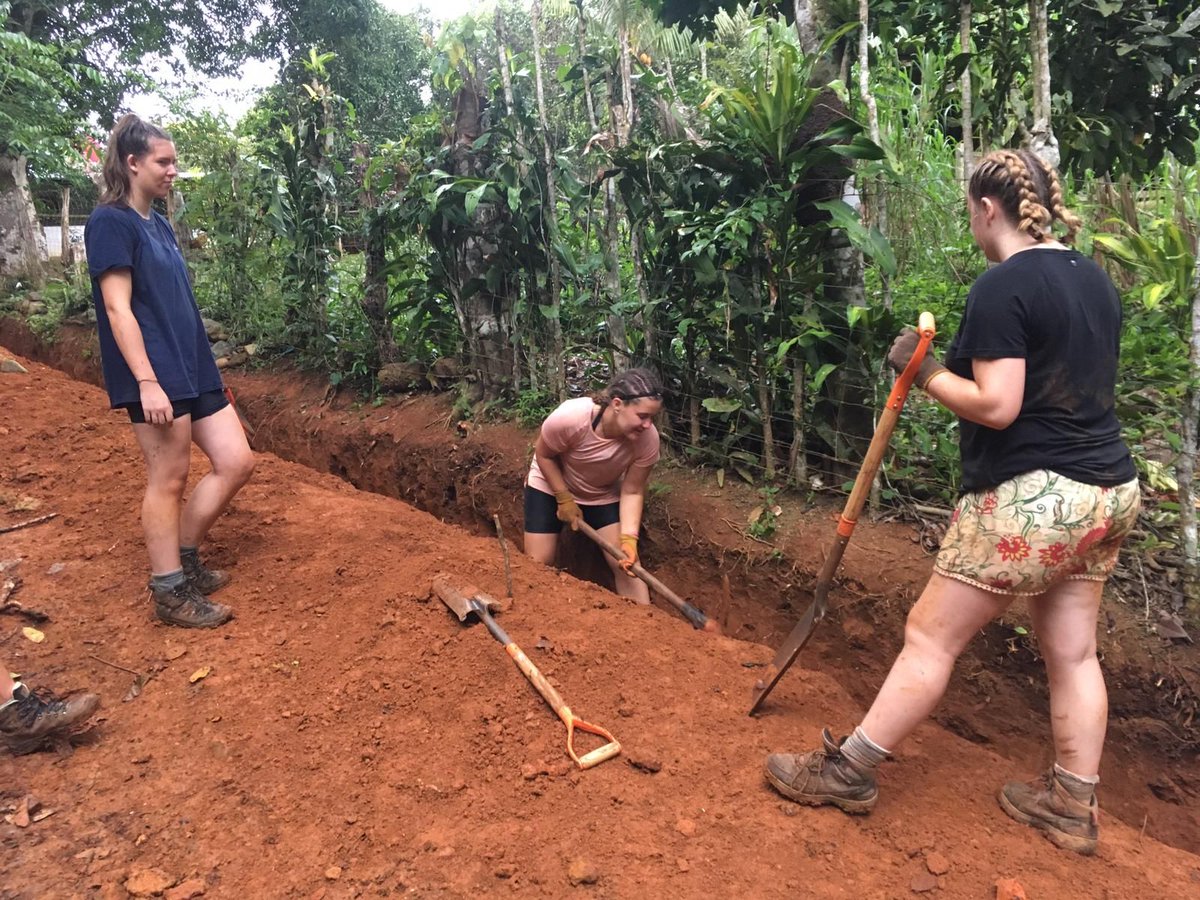 Camp_CostaRica's tweet photo. #TeamIlanIlan & #TeamJacaranda have been working up a sweat digging trenches at #CampTerraba 💪 ⛏️ #CampsEffect #DoSomethingAmazing @CampsInt https://t.co/hY7z6vATaZ