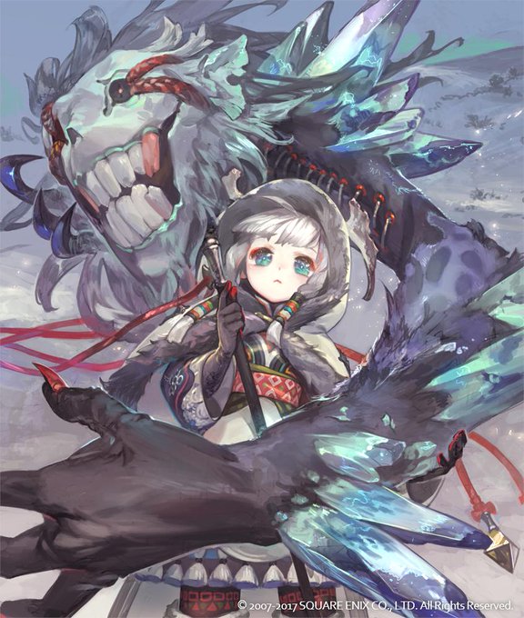 海種アニュイ。
お気に入りの一枚です!
キャラ的にも女の子とバケモノ(プカック)というギャップを描きやすく、珍しくラフから完成まで迷わず一直線で描き進められました。
#LoV 