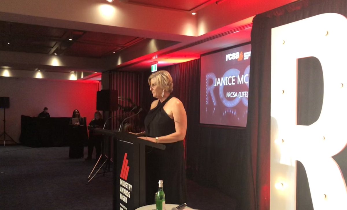 The 2019 RCSA awards sees the announcement of a new life fellowship for outstanding contribution to the association. Congratulations to Janice McNab for your amazing work in giving back to our industry. We #loveyourwork