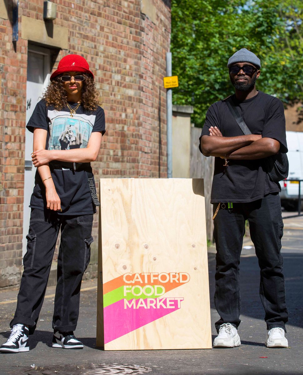 Trader ROLL CALL for THIS SUNDAY’S Market:
Beats &amp; Grind
@jerkoffBBQ 
<a href="/DaunsD/">DAUNS</a> 
Eve Kain
<a href="/ROCosmetiKs/">ROCOSMETIKS Official #SkinCare</a> 
<a href="/Capocacciafinef/">CapoCacciaFineFood</a> 
Pat &amp; Pinky's
Osu Coconut
<a href="/ComfortandJoyCP/">Comfort & Joy</a> 
Wilde Jasmine
<a href="/PattyMan_UK/">Patty Man</a> 
<a href="/brettandbailey/">Brett & Bailey</a> 
Into the Wild 
<a href="/ToropampaUK/">TOROPAMPA</a> 
Ban 3
<a href="/66Streetfood/">Route 66 Streetfood</a> 
#CatfordFoodMarket