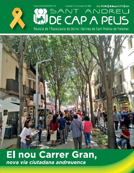 Que voleu que us digui, que la revista de l'AVV de #SantAndreu <a href="/capapeus/">De Cap a Peus 🎗️</a> esculli una foto meva per la portada del darrer número, doncs agrada.

Per cert ja heu llegit l'article monogràfic:

'El nou carrer gran: un model urbanístic pensat per les persones'

capapeus.wordpress.com/2019/07/19/el-…