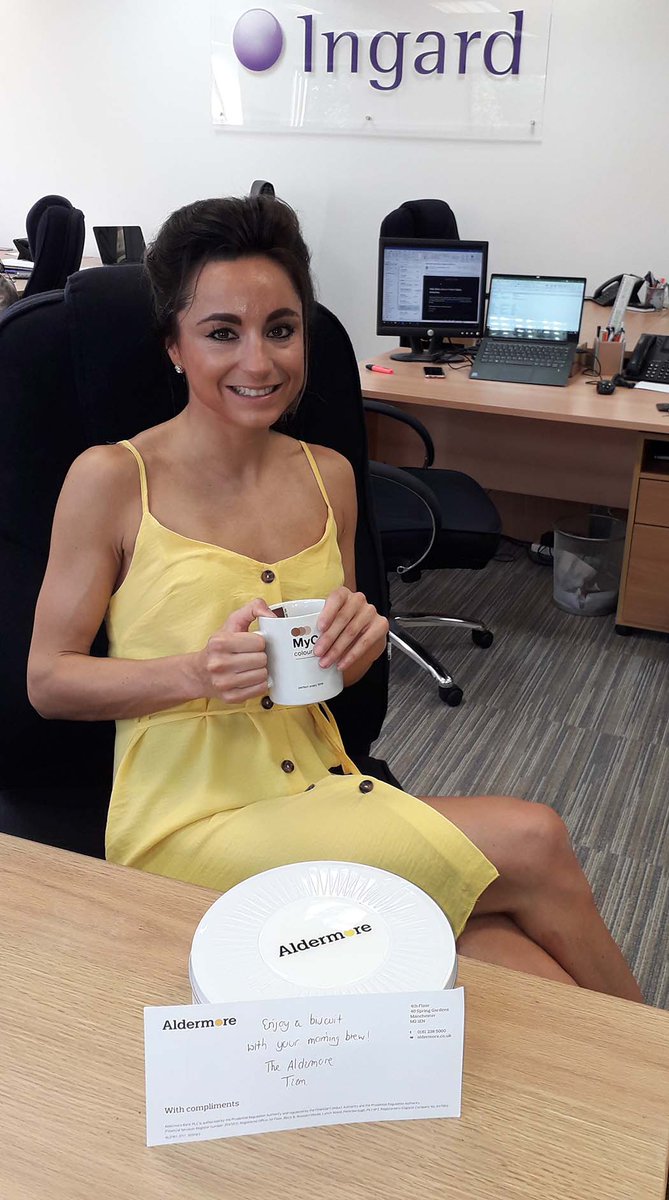 IngardBroker's tweet photo. A lovely surprise from our friends at @AldermoreBank. Helping to keep our energy up as the mercury rises!  Thank you ever so much.  #10YearsOfYes #mortgageexperts https://t.co/rYrM321Zrg