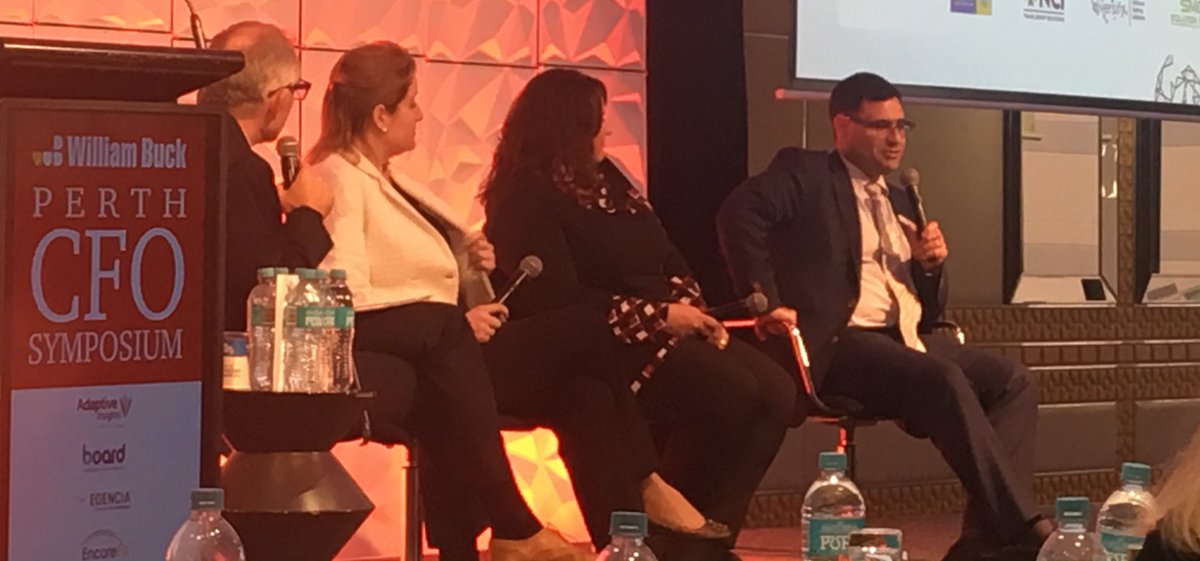 WilliamBuckAU's tweet photo. Conley Manifis, Director of Audit and Assurance @WilliamBuckAU is setting the CFO agenda for 2020 and beyond in a panel discussion with Caroline Preuss, CFO @perthmint, Elzabe Maartens Group CFO at Shorelands Group and moderator @lushjames #TheRealCFO #TRCFO @cfoseries https://t.co/QcFlbpTJJs