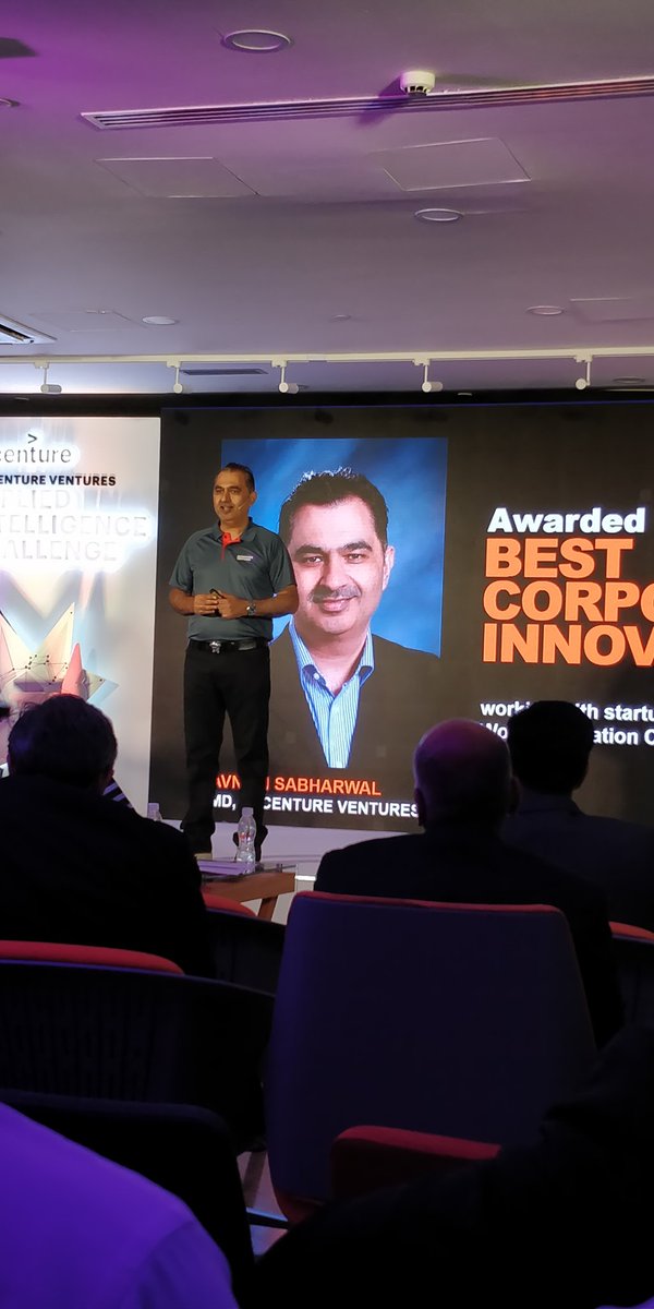 YourStoryCo's tweet image. &quot;Data, automation, analytics and AI with human creativity to transform businesses responsibly and at scale is Applied Intelligence&quot; - Avnish Sabharwal- MD, Accenture Ventures &amp;amp; Open Innovation. 
#AppliedIntelligenceChallenge