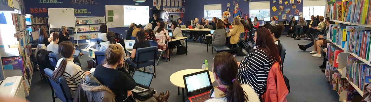 Learning never stops at #LWPS all Ts engaged in TPL of the new  #ProwisePresenter software training. First week back and that engagement from Ts shows true dedication to our Ss learning outcomes by using engaging ICT 💻🖥⌨ thx to llana from @elbeducation