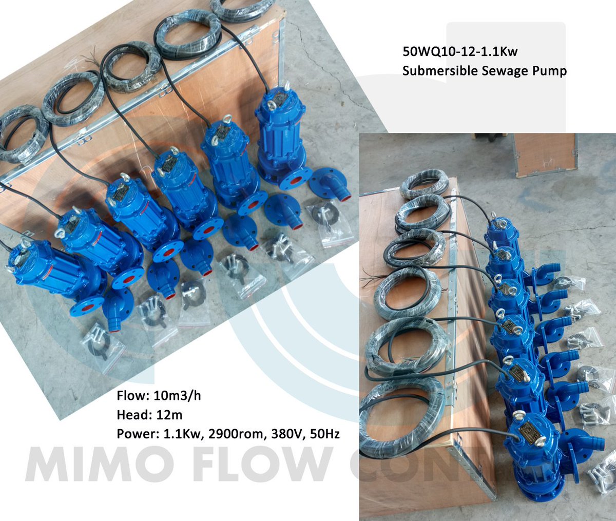 pump_yang's tweet photo. 6 sets WQ submersible sewage pump finished, share the beautiful photo with you~
Model: 50WQ10-12-1.1
Flow: 10m3/h
Head: 12m
Power: 1.1Kw, 2900rpm @ 380V, 50hz

These pumps will delivery to Uzbekistan client later.

Email: miranda@mimoflow.com
What'sapp: +86 15131114565 https://t.co/VIcmzysD3a