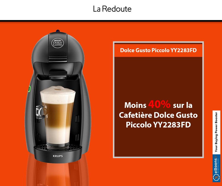 eboonscom's tweet image. Prepare your coffee with this hyper compact and fast electric coffee.
Until July 26, 2019, 40% discount on the Dolce Gusto Piccolo YY2283FD coffee maker at #LaRedoute.
bit.ly/30WAsI7
___________________
40 % de remise sur la Cafetière Dolce Gusto Piccolo YY2283FD
