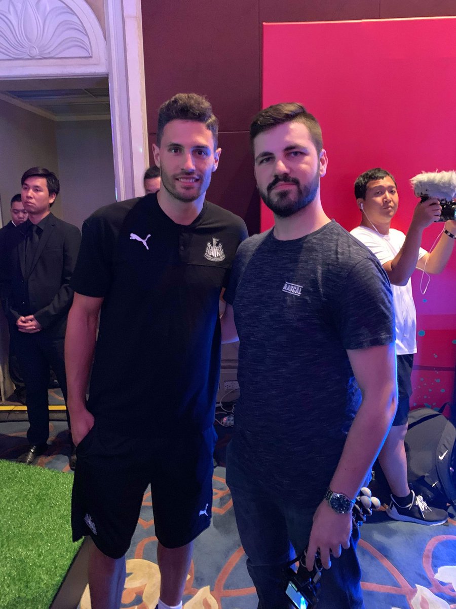 Jake Buckley On Twitter Meet And Played Fifa 20 With A Few Of The Lads From Newcastle United While I Was In Shanghai Fabian Schar Dwight Gayle And Rolando Aarons Knocked