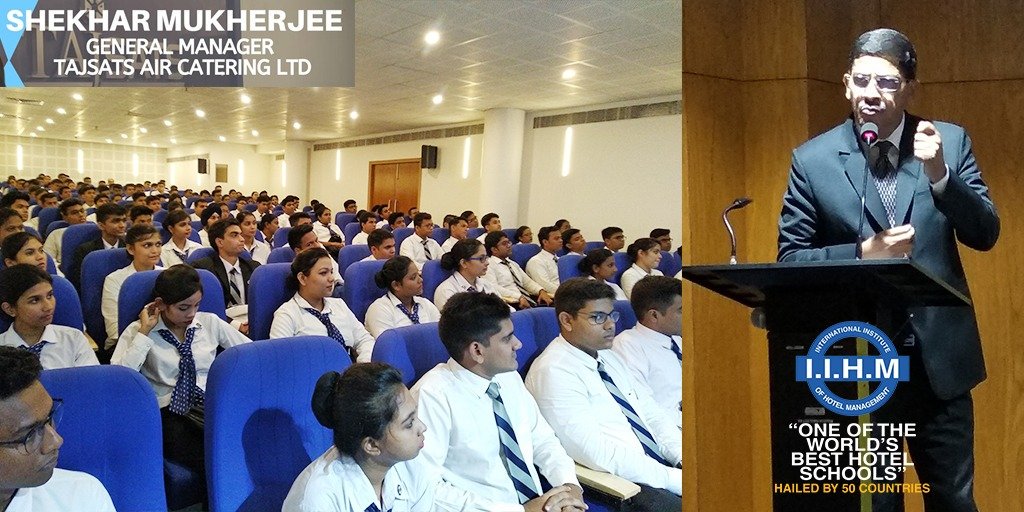 @IIHMHOTELSCHOOL 
Mr #ShekharMukherjee, General Manager #Tajsats Air Catering Ltd has come to #IIHMGlobalCampus to tell our students about his journey and his experiences in the #HotelIndustry as part of the #IIHMIndustrySpeak program
#IIHMBest3Years #aircatering Dr @subornobose