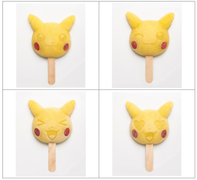 JVCom's tweet photo. Contre la canicule, ces glaces Pikachu à l'ananas !

Bon faut aller au Japon pour les récupérer. Mais on a un visage au hasard parmi les quatre possibles, ça vaut bien un ptit aller-retour ! https://t.co/U488aWyiE4