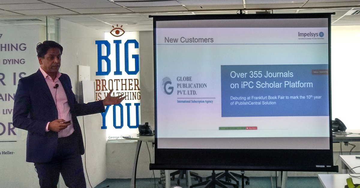 Impelsys's tweet photo. Impelsys CEO and Founder @sameershariff  addressing the employees in a town-hall presentation speaking about Company’s Growth, Business Results, and Answering Questions in an open forum.

#Impellers #ceo #goals #ipcscholar #ipchealth #ebooks #elearning https://t.co/L6lBmUMqRG