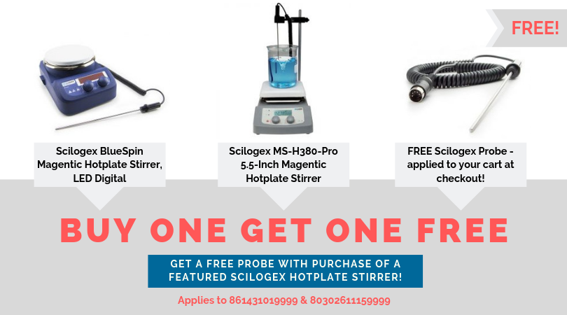 PROMO ANNOUNCEMENT!

Receive a FREE Scilogex Probe with a Scilogex MS-H380-Pro Magnetic Hotplate Stirrer or a Scilogex BlueSpin Magnetic Hotplate Stirrer, LED Digital. 

This promo applies to the following part numbers: 861431019999 &amp; 80302611159999

labdepotinc.com/c-440-hot-plat…