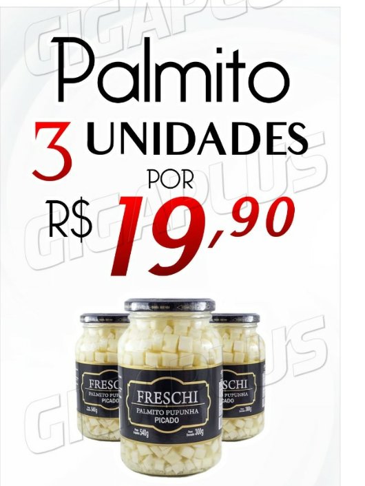 PConservas's tweet image. #Palmarpalmitoeconservas ,  informamos nossas ofertas:

🌴 Na compra de qualquer produto da Palmar você tem direito a está promoção:

3 Vidros de palmito picado 300g por $19,90

WhatsApp (19)98106-1083.

"Palmar" Nosso prazer é entregar