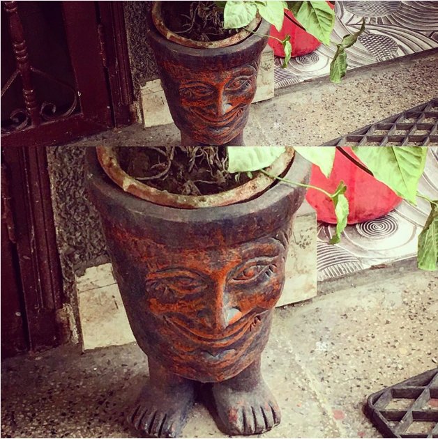 It's beauty, it's grace, it's a pot with a face ( ͡° ͜ʖ ͡°) #wut #Delhi #meme #lennyface #thatfacetho #funny #meme #pottery #lennyemoji #emoji #emojiface
