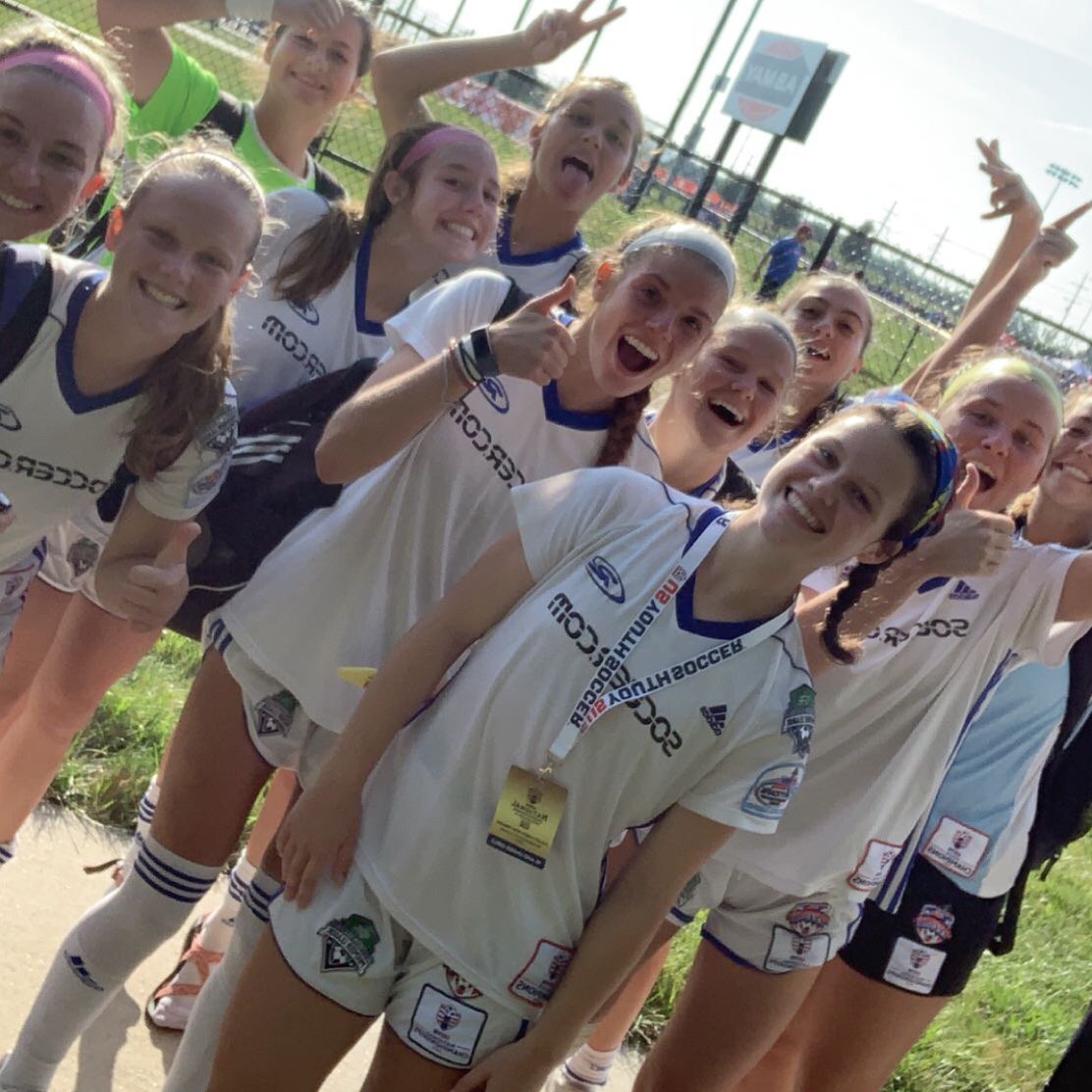 lobosrushsoccer's tweet photo. We did it! We are going to the final four baby! 

#lobosrush 
#rushsoccer 
#usysnationals 
#finalfour https://t.co/iy9CGoolRj
