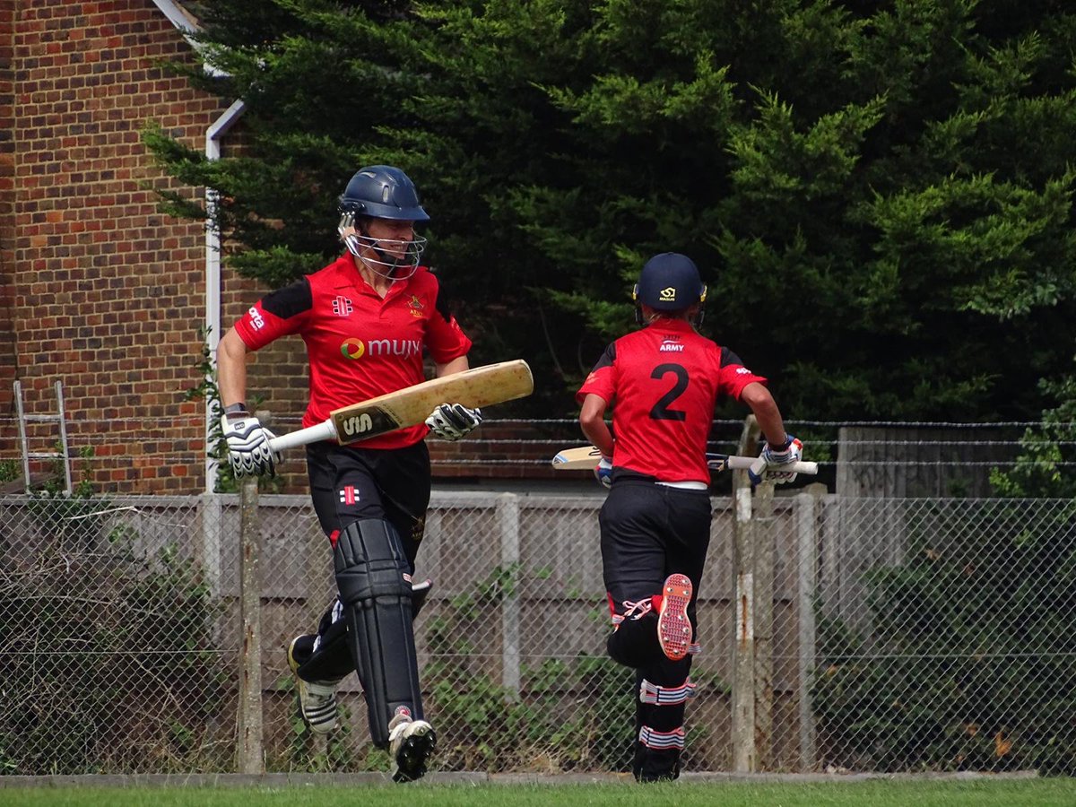 The Ladies have the Inter-Services T20 at Vine Lane today. 
Army Ladies Won first game against RAF. 
RAF posted 120, Army got 121 off 12 overs. Bean 56, Mel 47 🏏💪🏻🥵 <a href="/UK_Army_Cricket/">Army Cricket Association</a> <a href="/ArmySportsLTRY/">British Army Sport Lottery</a> <a href="/ArmySportASCB/">Army Sport</a> @BFBS_Sport <a href="/BritishArmy/">British Army 🇬🇧</a> <a href="/ECB_cricket/">England and Wales Cricket Board</a> #MUJV #WomenInSports