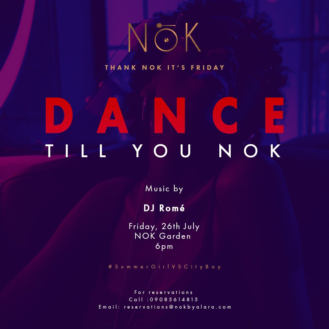 opus_co's tweet photo. #Weekendplans ? Come dance till you Nok tomorrow w @djrome_ @nokbyalara πΎ Miss it, miss out!
β’
β’
β’
β’
β’
β’
#lagosfridays #welcometoopus #everythingwithinreason #TGIF https://t.co/aPaTBbBrf3