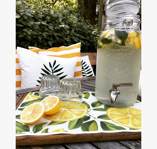 Cool off in the sun with some refreshing homemade lemonade 🍋 🌞