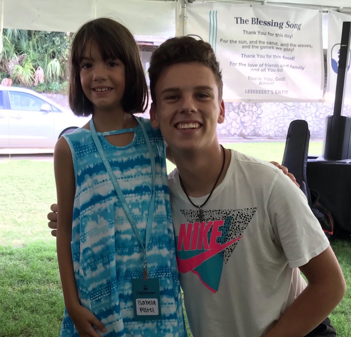 hcagawarriors's tweet photo. #WarriorsInAction ππ
4th grader Isabela Postel was randomly partnered up with HCA graduate Carter Bennett to serving together at Lighthouse Family Retreat this summer! Way to go team!π #HCALIFE https://t.co/g7BxBecGpW