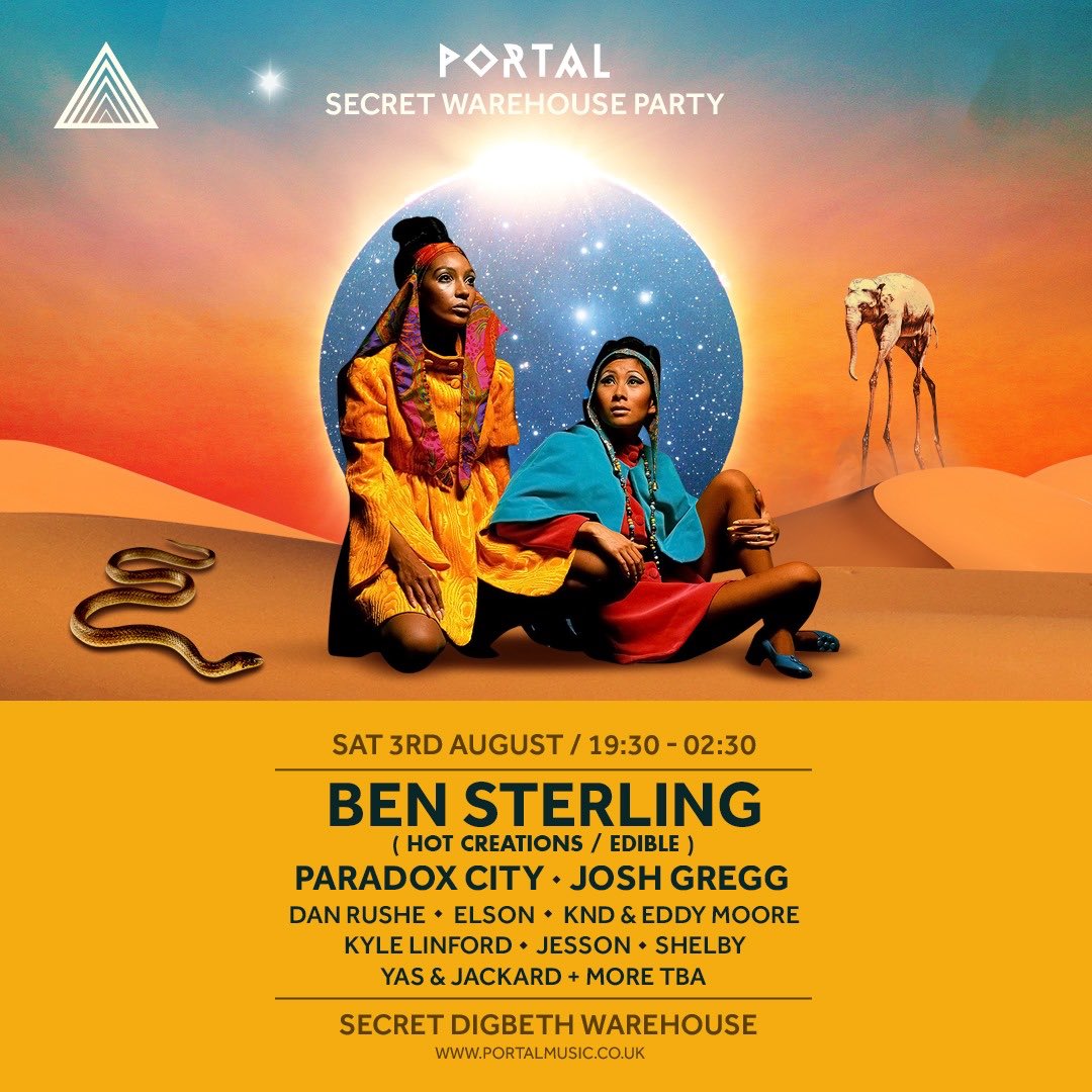 PortalMusic4's tweet image. 🥁Just over a week to remaining as we return for a special show located in a secret Digbeth warehouse 👉🏼19:30 till 02:30 🥊 @bensterling_uk @ParadoxCity0 @JoshGreggDJ @itsrothstein @Elsxn @georgekennedy_ @KyleLinford @jackardmusic grab tickets from portalmusic.co.uk 🎫