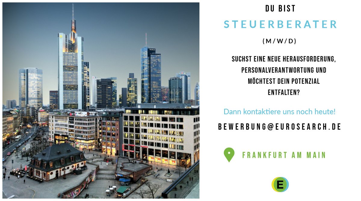 Wir wollen dich, aber finden dich nicht! Wer kennt dich? #Steuerberater in #Frankfurt gesucht!  #Jobportal #Steuerberatung