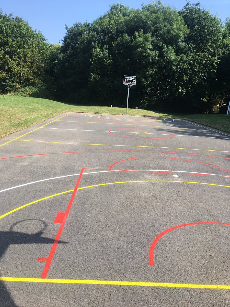 OttyPlayField's tweet photo. Before and after shots of our sports pitch all newly marked up for Football ⚽️ (White), Netball (Yellow) and Basketball 🏀 (Red). New integrated goal posts to follow shortly. Thank you @groundworkuk and @TwoRidingsCF Foundation for funding this 👍 #sports #children @ottyplayfield https://t.co/DJHiZHegAB