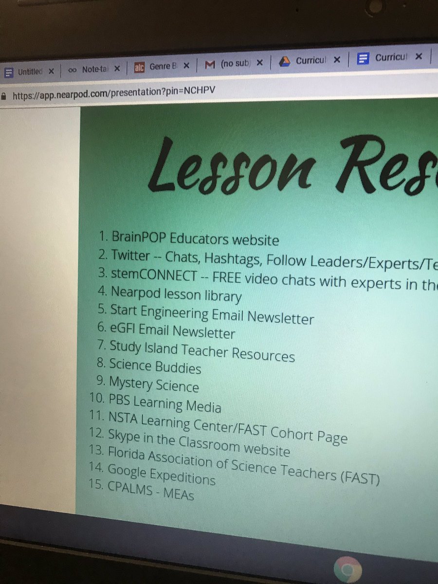 Learning some really cool apps and websites to use in the classroom! #stem19