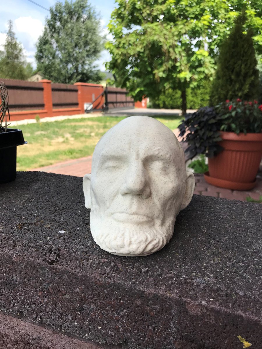 🇺🇸Abraham Lincoln's death mask printed from our Stone Age Light🗿 #Spectrum #spectrumfilaments #premium #filaments #3Dprinting #3Dprinted #3dprint