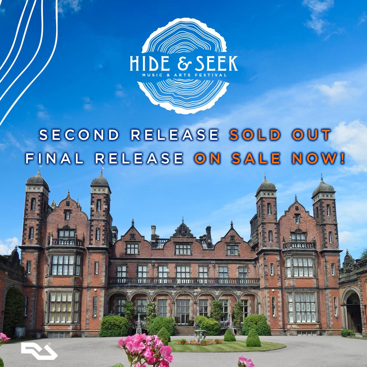 Second Release Tickets SOLD-OUT! 👀 🎶
Final release tickets on Sale Now!
hideandseekfestival.co.uk