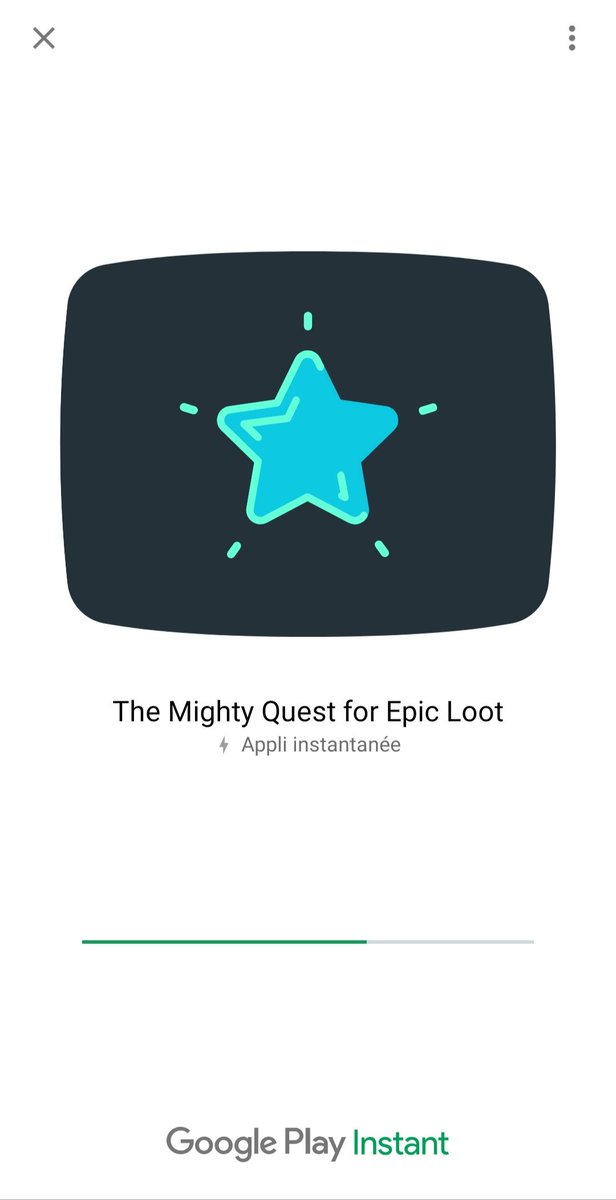 WolvieJv's tweet photo. J'ai testé l'option "Essayer" sur @GooglePlayDev pour The Mighty Quest for Epic Loot. Ça permet de jouer rapidement à une démo qui donne une idée du jeu sans avoir à le télécharger. C'est très appréciable. 👍 Est-ce compliqué à mettre en place ? #GooglePlayInstant #Android https://t.co/RDK2nC5yjZ