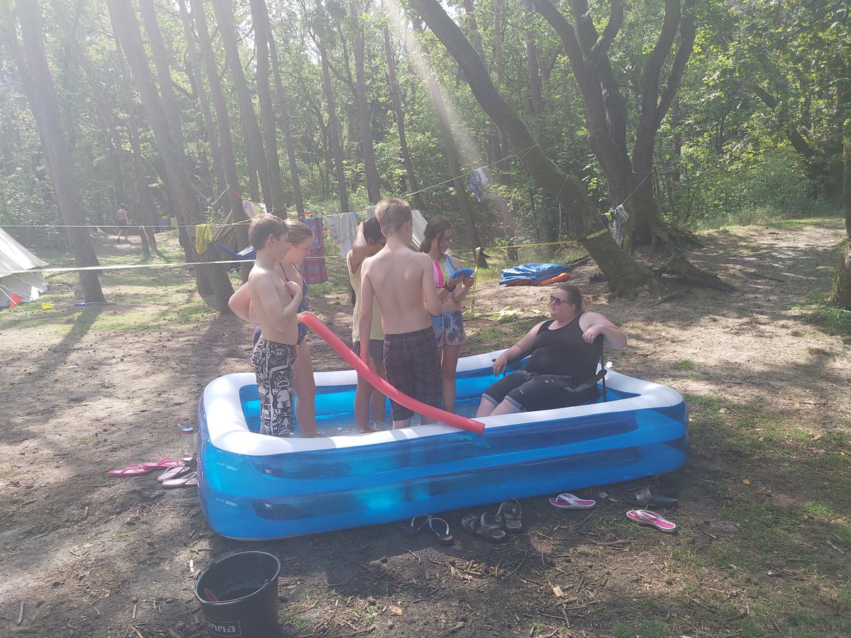 Verkoeling in het zwembad
