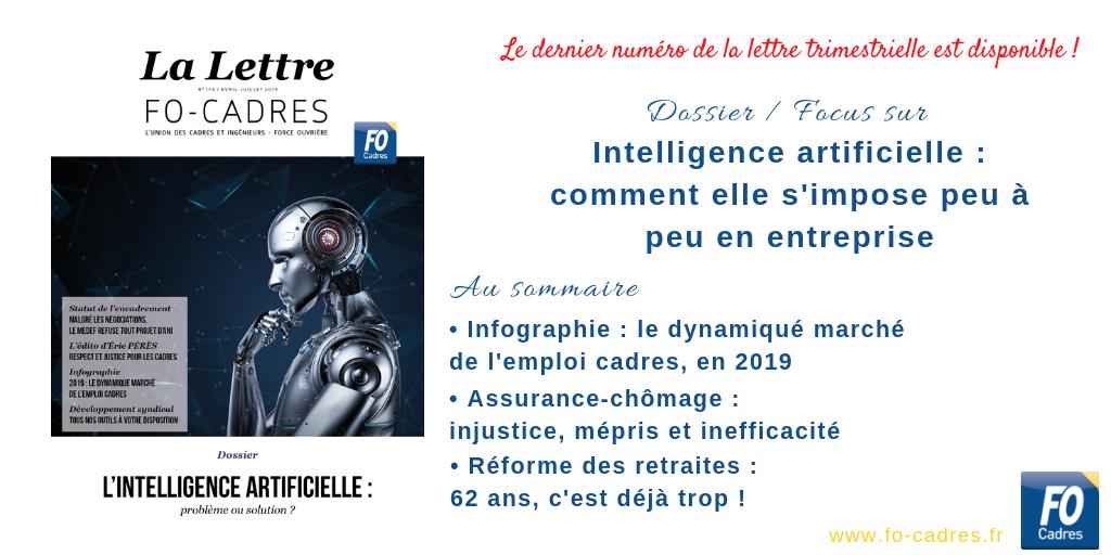 FOCadres's tweet photo. Découvrez nos derniers articles sur l'#AssuranceChomage, la #réforme des #retraites, une #infographie sur le marché de l'#emploi #cadres en 2019 sans oublier notre dossier spécial #IA, comment elle s'impose peu à peu en #entreprise.
À lire sur ➝ https://t.co/tEnwg5Sd1P https://t.co/wJ84sfxR9P