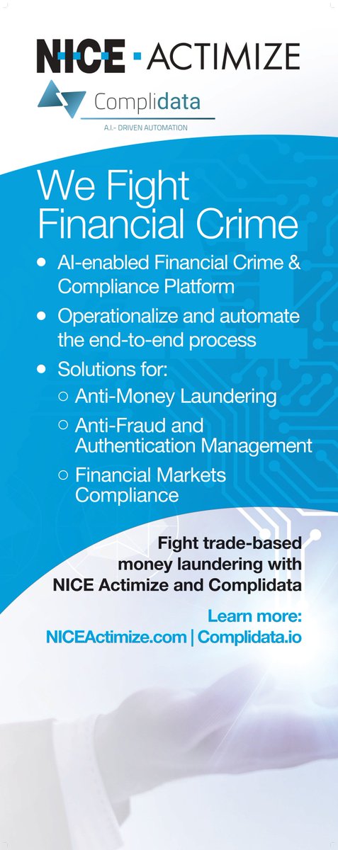 Excited to join our partner <a href="/NICE_Actimize/">NICE Actimize</a> at the Global AML and Financial Crime TechSprint! If you’re one of the lucky ones attending, come and see us at the TechFair Show - we will be showcasing A.I- driven Trade-based Money Laundering (TBML) solution!! #financialcrime #ai #aml