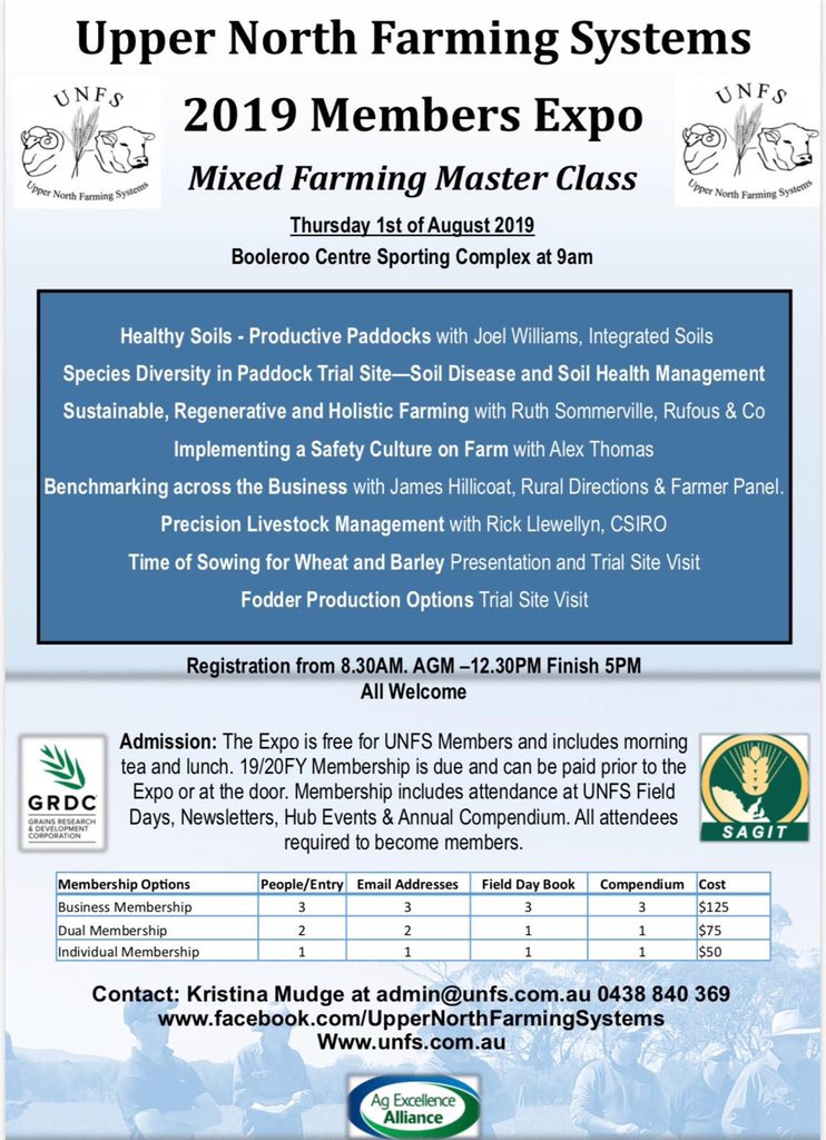 You asked... we listened! 👂<a href="/UnfsNorth/">Upper North Farming Systems</a> wants all interested farmers 👨‍🌾 &amp; 👩🏼‍🌾 to attend the annual members expo, so this year we are offering a crèche! 👶🏻 Aug 1st, RSVP to <a href="/JKBreezyHillAg/">Jessica Koch</a>! Great talks from <a href="/AlexThomasPL/">Alex Thomas</a>, @rufousandco, <a href="/JamesHillcoat/">James Hillcoat</a>  &amp; more! 🌱🌱