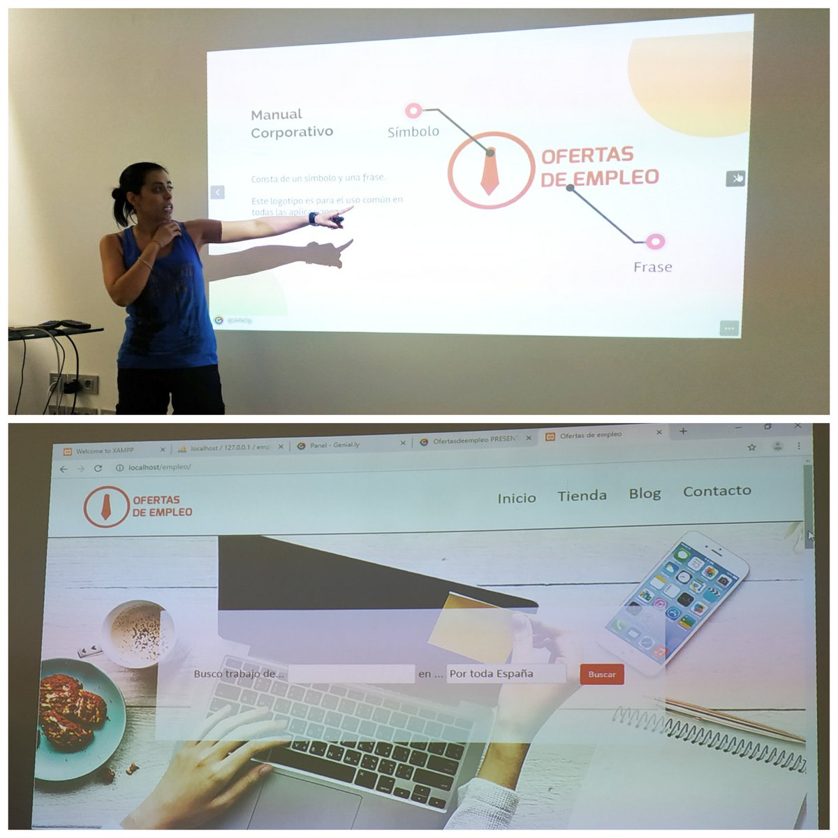 NettDigital's tweet photo. Continuamos disfrutando de las presentaciones #Proyecto360 #MasterMPD de nuestros #TalentosDigitales. @designella_ con su proyecto de #MarcaPersonal al igual que @TheTrendGaze, @KatiaHerreraN  con @sunseekers_sg y @FraileMarian con uno de nuestros proyectos #OfertasDeEmpleo 👏👏 https://t.co/7vUw97uzmI