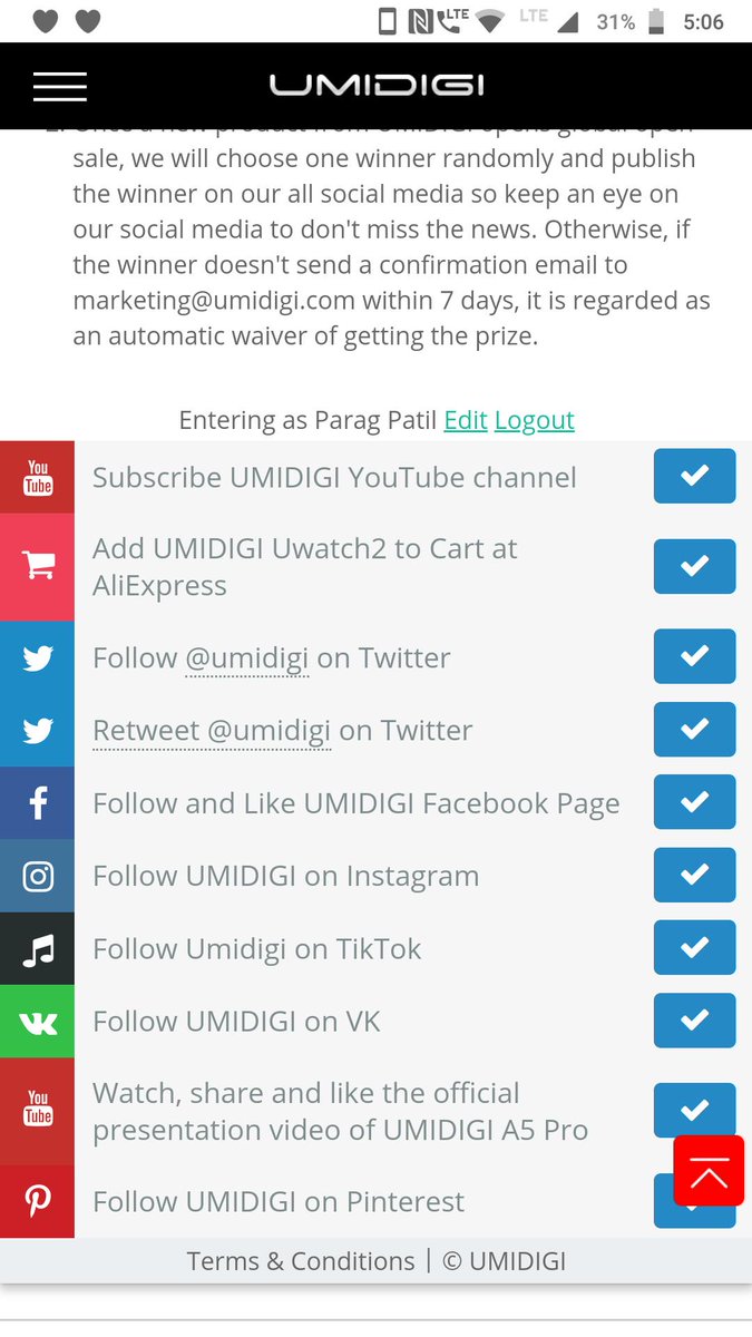 @umidigi Done all ready team🏃🏃🏃🏃
#GIVEAWAY  #UmidigiX  #UmidigiUpods