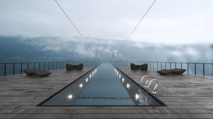 cnni's tweet photo. This proposed hotel design juts off the edge of a cliff. Would you stay? https://t.co/lWZkfOkEPc https://t.co/cE6UnpGbTJ
