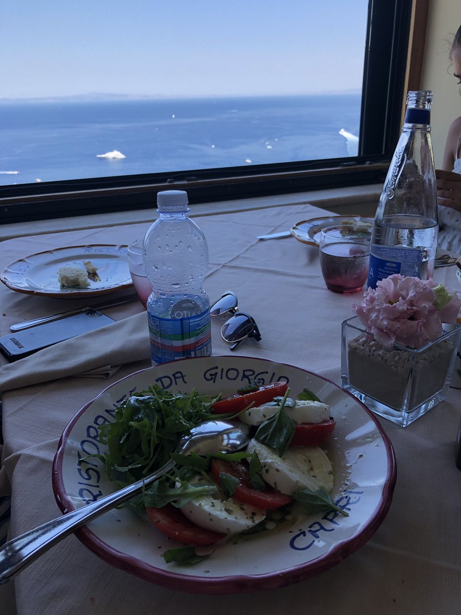 RussEnglish's tweet photo. Had to have Insalata Caprese while in Capri. https://t.co/wIJCwrg2ek