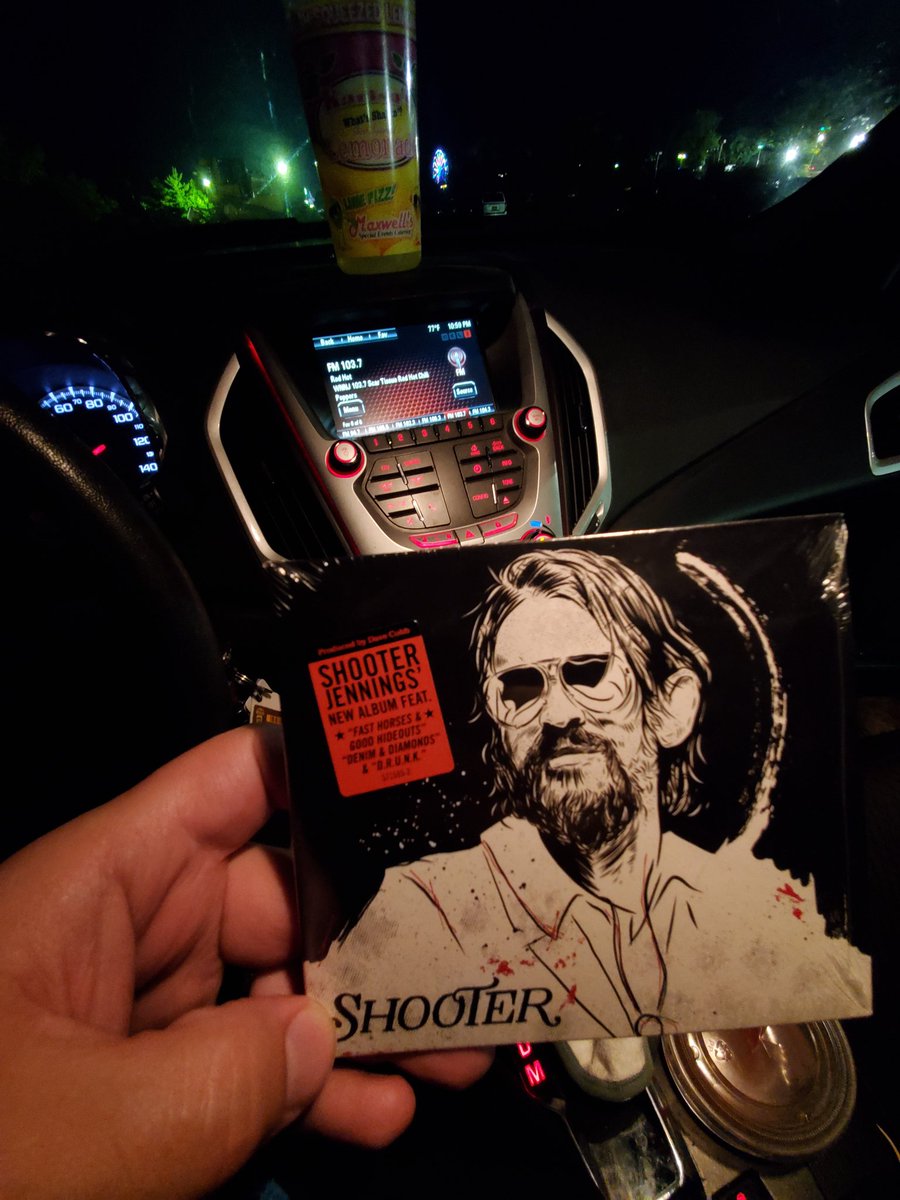 Sad we couldn't make the <a href="/ShooterJennings/">Shooter Jennings</a> show last night, but the kids loved the fair, and I ran in after his set to grab a CD