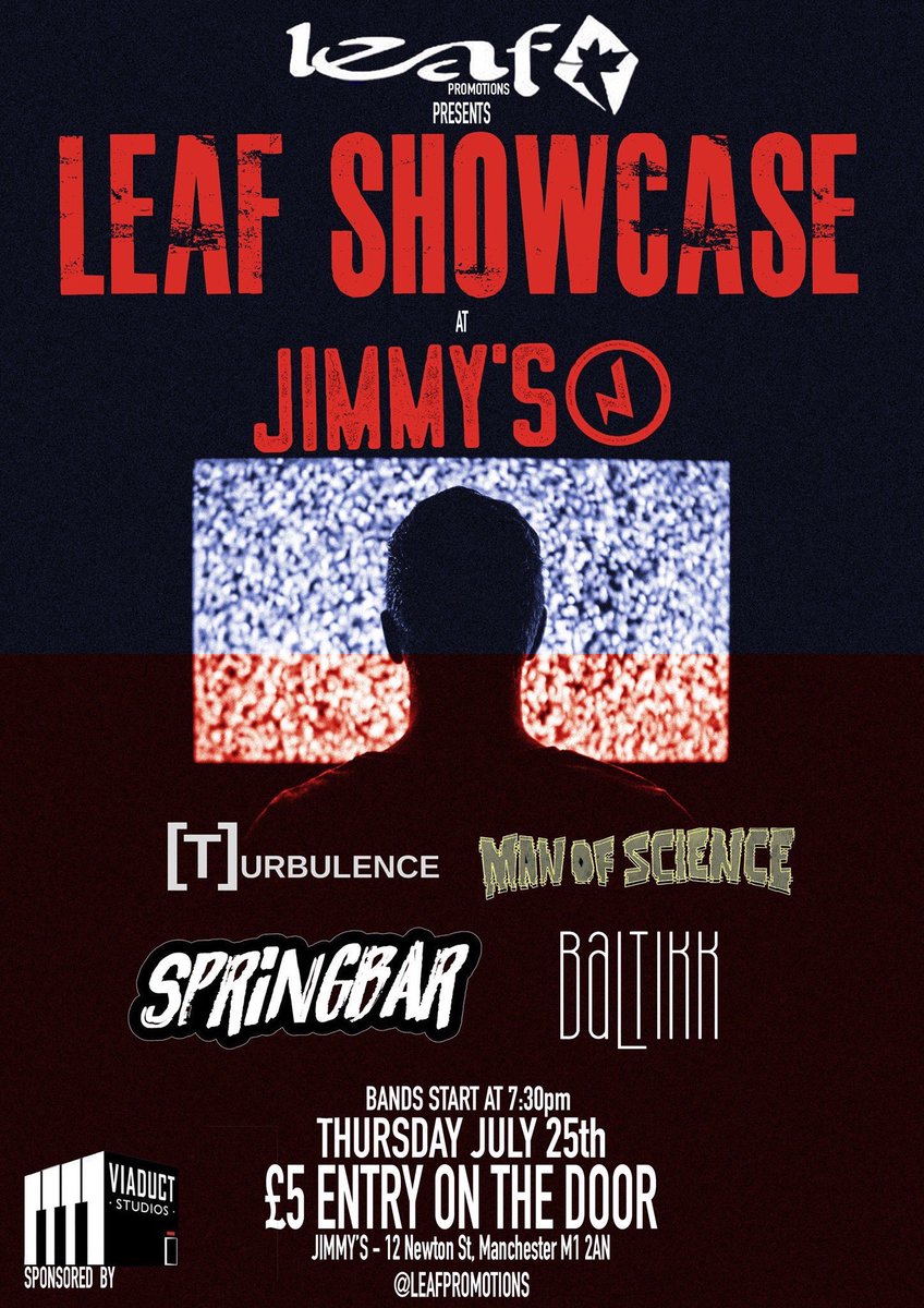 TONIGHT!

<a href="/Baltikkofficial/">Baltikk 🌹</a> // <a href="/springbarband/">Springbar</a> // #ManOfScience // @turbulencesound 

7.30pm, £5 on the door ⚡️