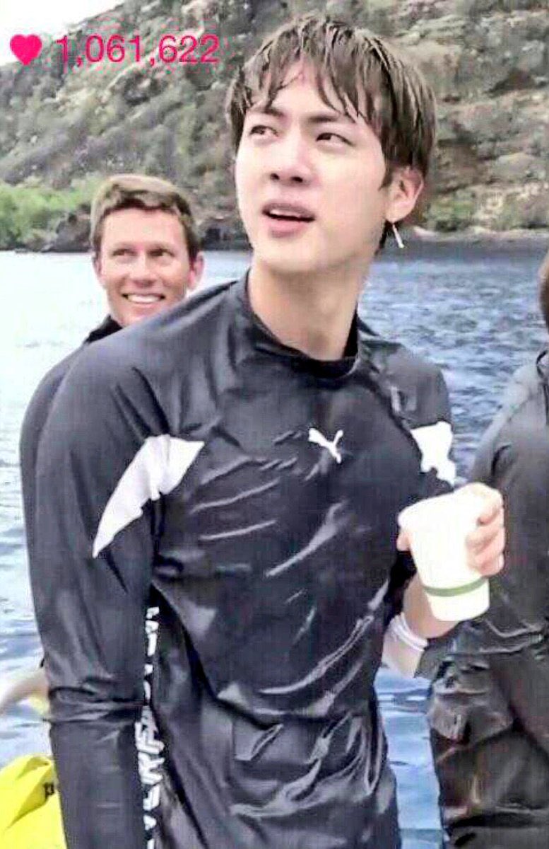 jinniestae's tweet photo. so seokjin was selected as #1 idol with BEST body shape top five. i mean wbk but i really love how he hides his body so well. the day he exposes it, we will not survive. i repeat we will NOT survive https://t.co/KxXKtIFAka