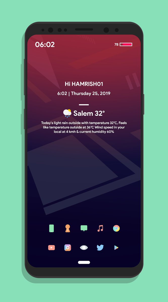 hamrish01's tweet photo. #basep30 @EzTech231
<NOT TOO BUSY>
Nova launcher
Top widget - selfmade
Mid widget - pixxy kwgt @ppickCH
Bottom widget - cheesecake kwgt @iqblhmdi
Kecil iconpack
Wallpaper from wallhub @BinodRay0
RETWEET๐๐ https://t.co/uCLOXIqXBL
