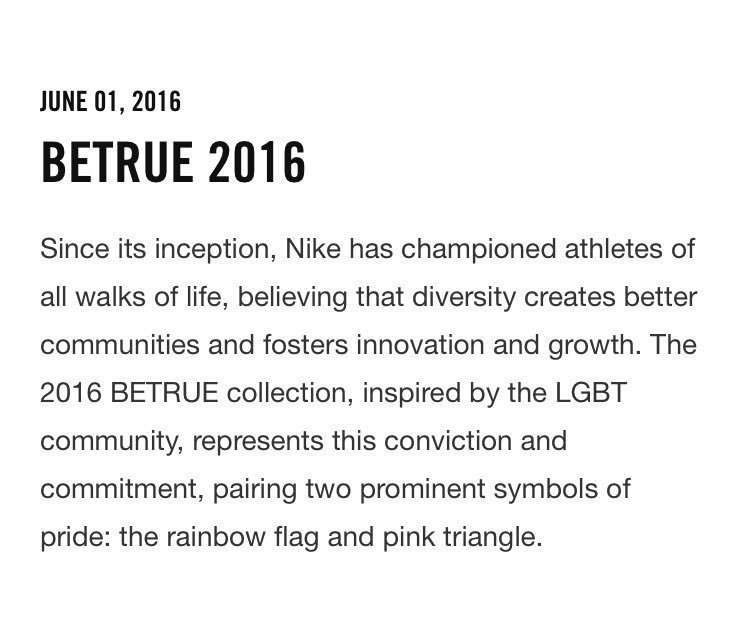 He wore BETRUE collection, a special edition of Nike that was created in 2016 in LGBT support